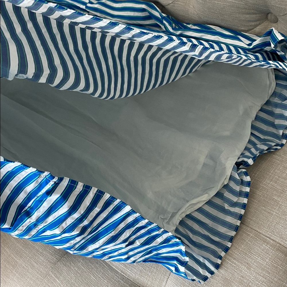 J. Crew Tiered cotton dobby dress in cape stripe - Picture 5 of 5